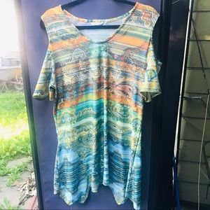 Kaktus XL shirt 96%polyester 4%spandex Women’s